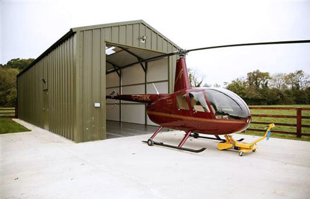Moorland Green Storage unit for customers airplane